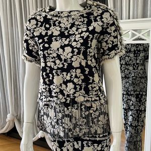 Authentic Chanel tags & receipt Fabulous top CC all over cant miss fabric button